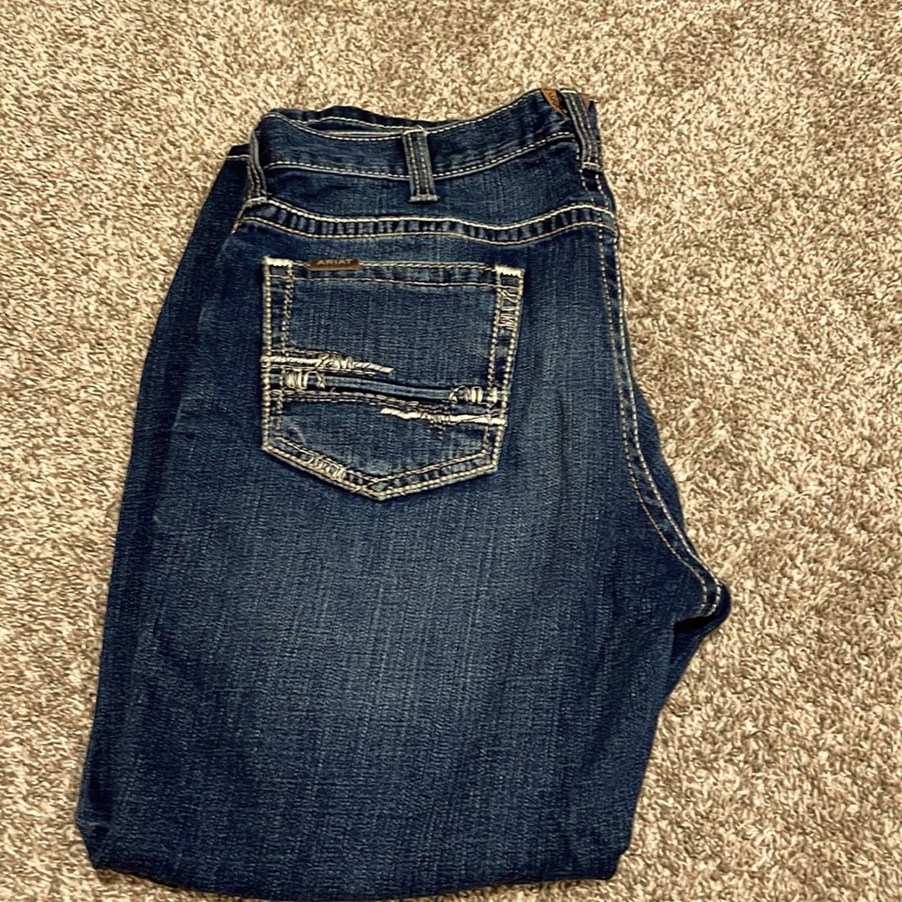 Ariat jeans, darker wash, 36/30